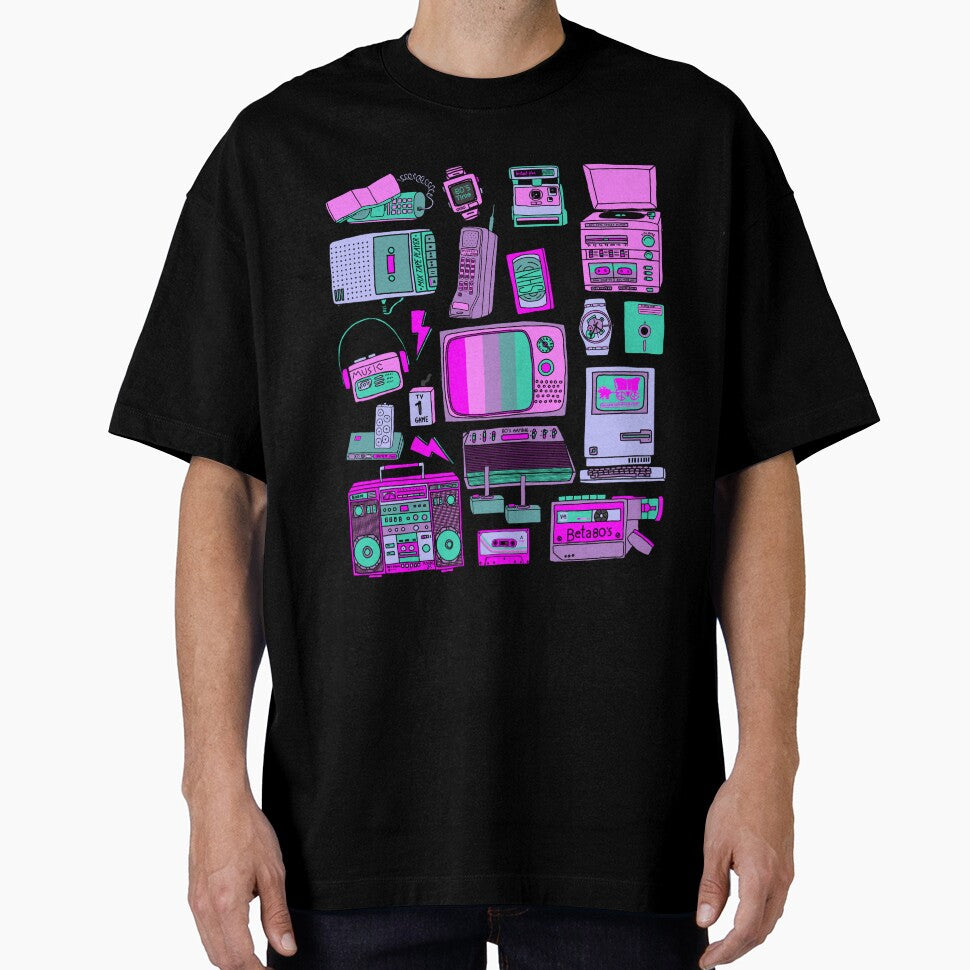 80's Tech by jenbucheli Unisex T-shirt, Sweatshirt, Hoodie, Long Sleeve Tee - T-Shirt, Sweatshirt, Hoodie