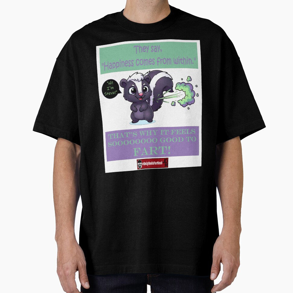 Farting Skunk (White) *More Colors Available in Collection by OnlyDadsForReal Unisex T-shirt, Sweatshirt, Hoodie, Long Sleeve Tee - T-Shirt, Sweatshirt, Hoodie