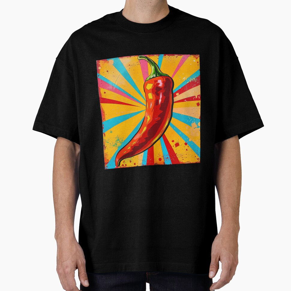 Chilli Pop Art 4 by AstroRisq Unisex T-shirt, Sweatshirt, Hoodie, Long Sleeve Tee - T-Shirt, Sweatshirt, Hoodie