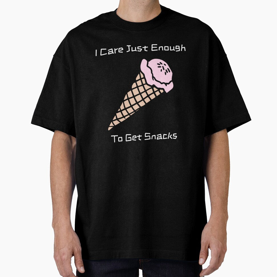 I Care Just Enough To Get Snacks by RandisTees Unisex T-shirt, Sweatshirt, Hoodie, Long Sleeve Tee - T-Shirt, Sweatshirt, Hoodie