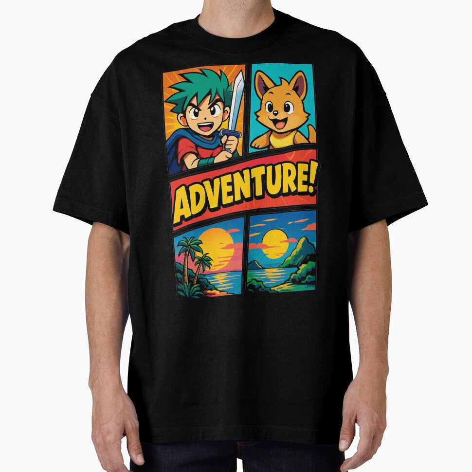 Cartoon Adventure by GUNAPRIYAA Unisex T-shirt, Sweatshirt, Hoodie, Long Sleeve Tee - T-Shirt, Sweatshirt, Hoodie