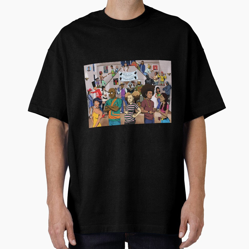 Black Cartoon Reunion 1 by JeffreyMo94222 Unisex T-shirt, Sweatshirt, Hoodie, Long Sleeve Tee - T-Shirt, Sweatshirt, Hoodie