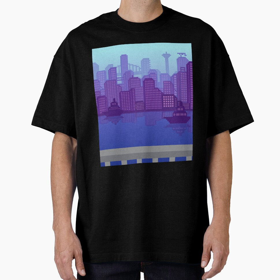 Ocean Pixel City by SoulButler Unisex T-shirt, Sweatshirt, Hoodie, Long Sleeve Tee - T-Shirt, Sweatshirt, Hoodie