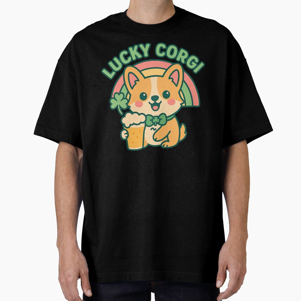 Cute Kawaii Corgi, Cute St Patricks Day Corgi by graphic-genie Unisex T-shirt, Sweatshirt, Hoodie, Long Sleeve Tee - T-Shirt, Sweatshirt, Hoodie