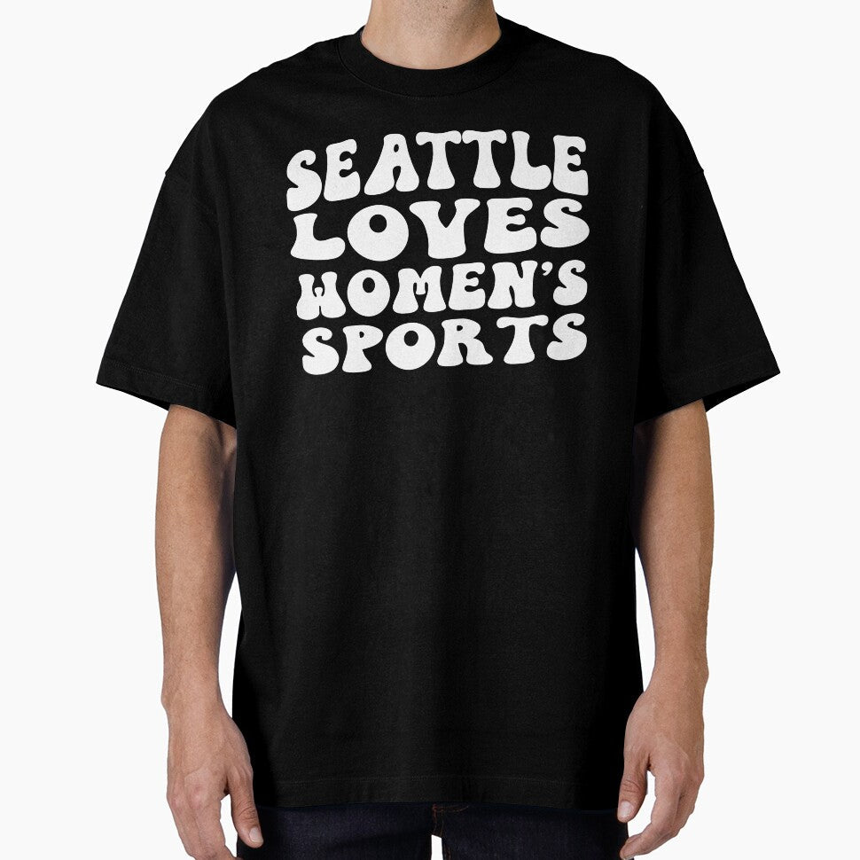 Seattle Loves Women's Sports Groovy by coffeepolicy Unisex T-shirt, Sweatshirt, Hoodie, Long Sleeve Tee - T-Shirt, Sweatshirt, Hoodie