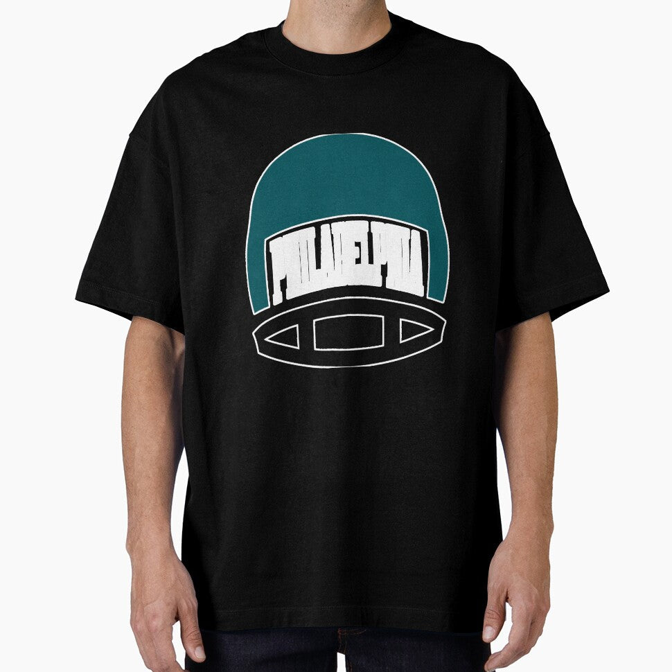 Vintage Philadelphia Football Helmet by NeverLoseSF Unisex T-shirt, Sweatshirt, Hoodie, Long Sleeve Tee - T-Shirt, Sweatshirt, Hoodie