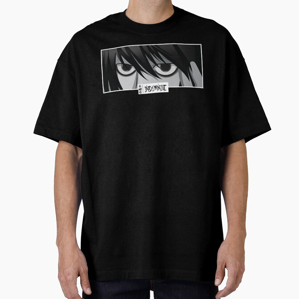 Insomniac Anime Eyes Monochrome Japanese Cozy Manga by Otakurypto Unisex T-shirt, Sweatshirt, Hoodie, Long Sleeve Tee - T-Shirt, Sweatshirt, Hoodie