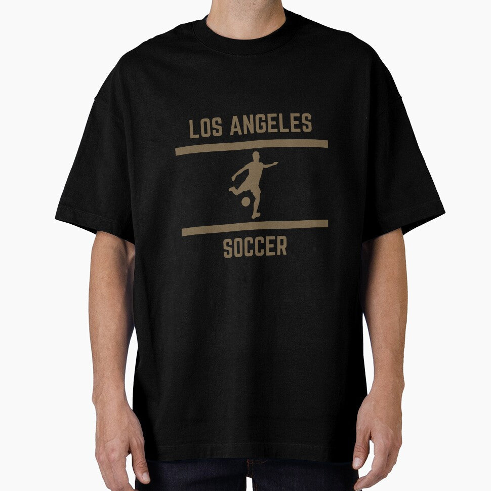 Gold Color Los Angeles Soccer by IssaraStudio Unisex T-shirt, Sweatshirt, Hoodie, Long Sleeve Tee - T-Shirt, Sweatshirt, Hoodie