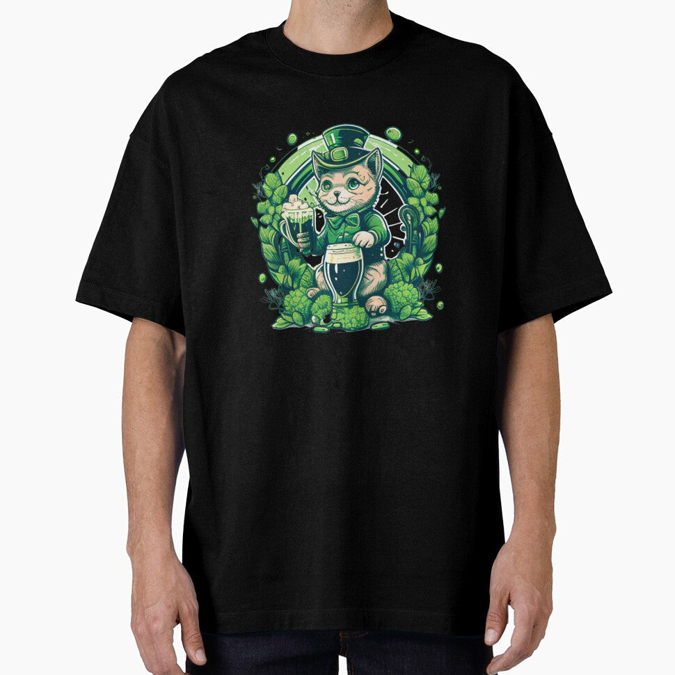 Cat Lover Shamrock St Patrick's Day - Vibrant Fun and Loud by BOHOVIN Unisex T-shirt, Sweatshirt, Hoodie, Long Sleeve Tee - T-Shirt, Sweatshirt, Hoodie