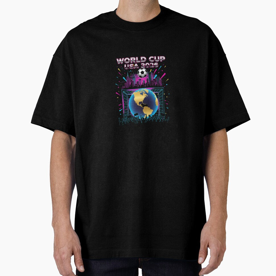 World Cup USA 2026 - Retro Soccer City Celebration by Deviantfant Unisex T-shirt, Sweatshirt, Hoodie, Long Sleeve Tee - T-Shirt, Sweatshirt, Hoodie