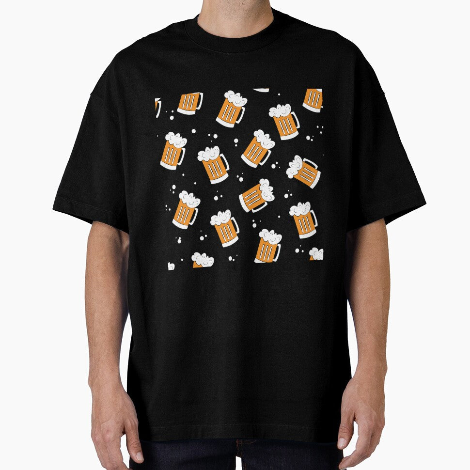 Beer Mugs on black background by ChuckyStore79 Unisex T-shirt, Sweatshirt, Hoodie, Long Sleeve Tee - T-Shirt, Sweatshirt, Hoodie
