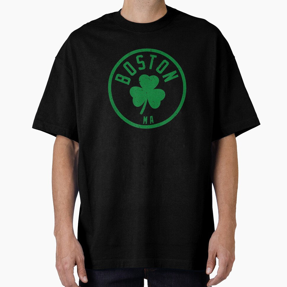 Boston Basketball Shamrock Massachusetts Vintage by deshaziorrobin Unisex T-shirt, Sweatshirt, Hoodie, Long Sleeve Tee - T-Shirt, Sweatshirt, Hoodie