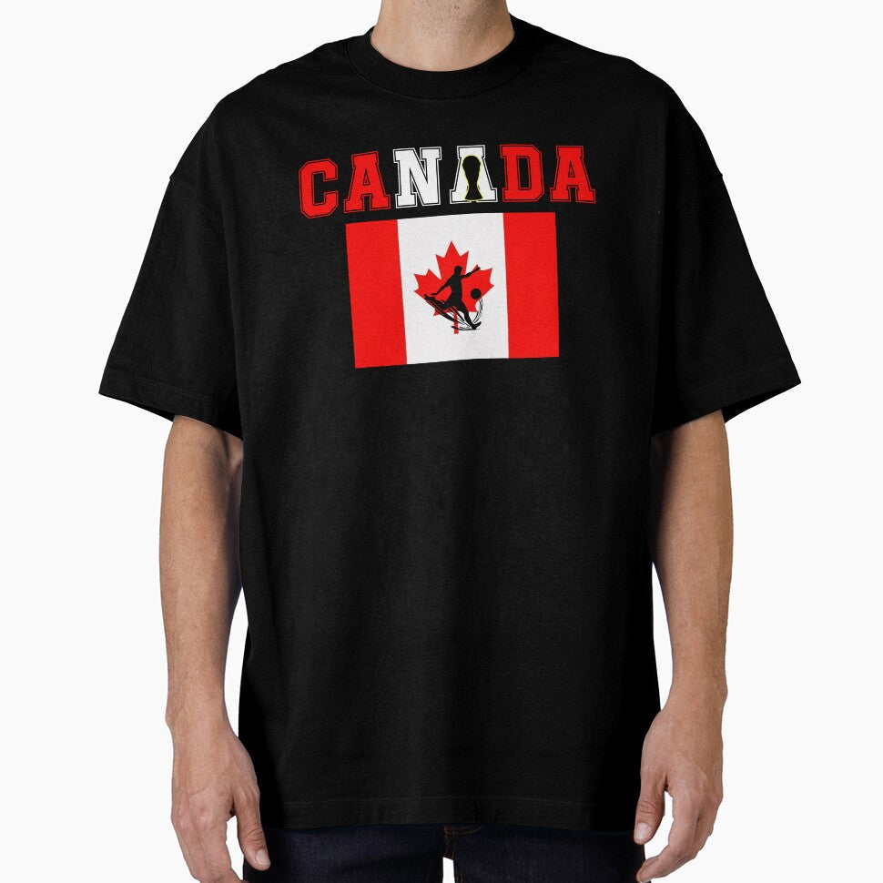 Canadian Football Supporter Vintage Soccer Design by QuiteOrbit Unisex T-shirt, Sweatshirt, Hoodie, Long Sleeve Tee - T-Shirt, Sweatshirt, Hoodie
