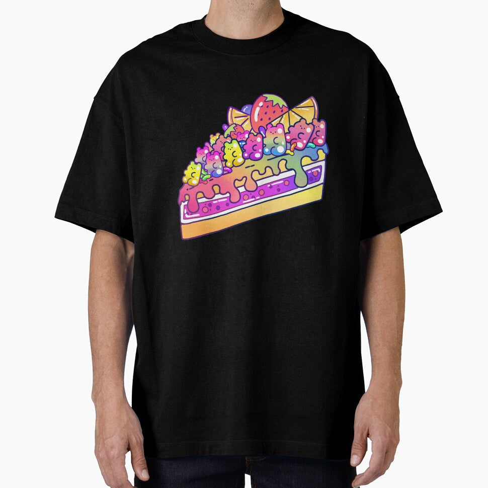 Cute Kawaii Jelly Bear Cake Slice by LiquidNeko Unisex T-shirt, Sweatshirt, Hoodie, Long Sleeve Tee - T-Shirt, Sweatshirt, Hoodie