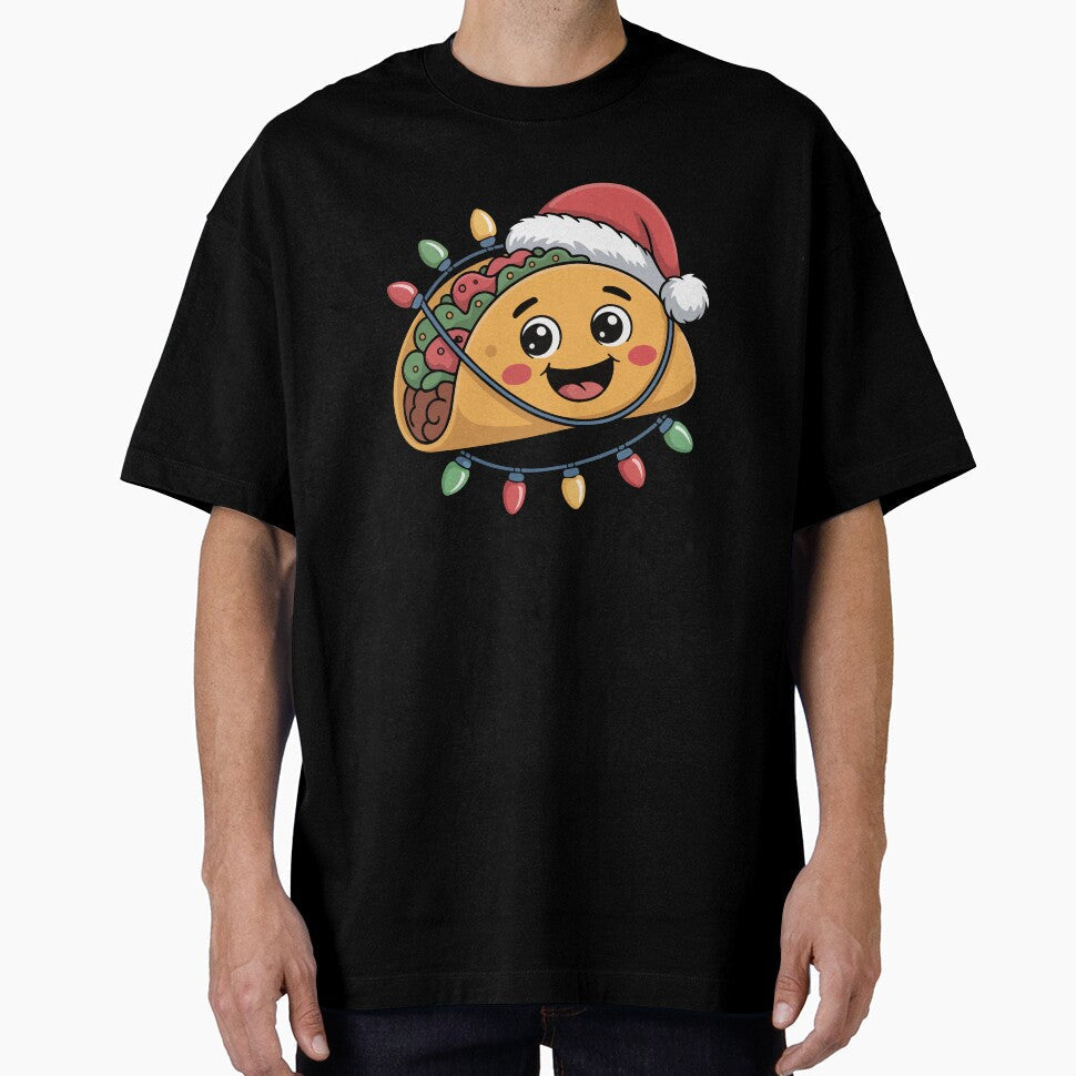 Christmas  Taco with Santa Hat by jkrphoto Unisex T-shirt, Sweatshirt, Hoodie, Long Sleeve Tee - T-Shirt, Sweatshirt, Hoodie