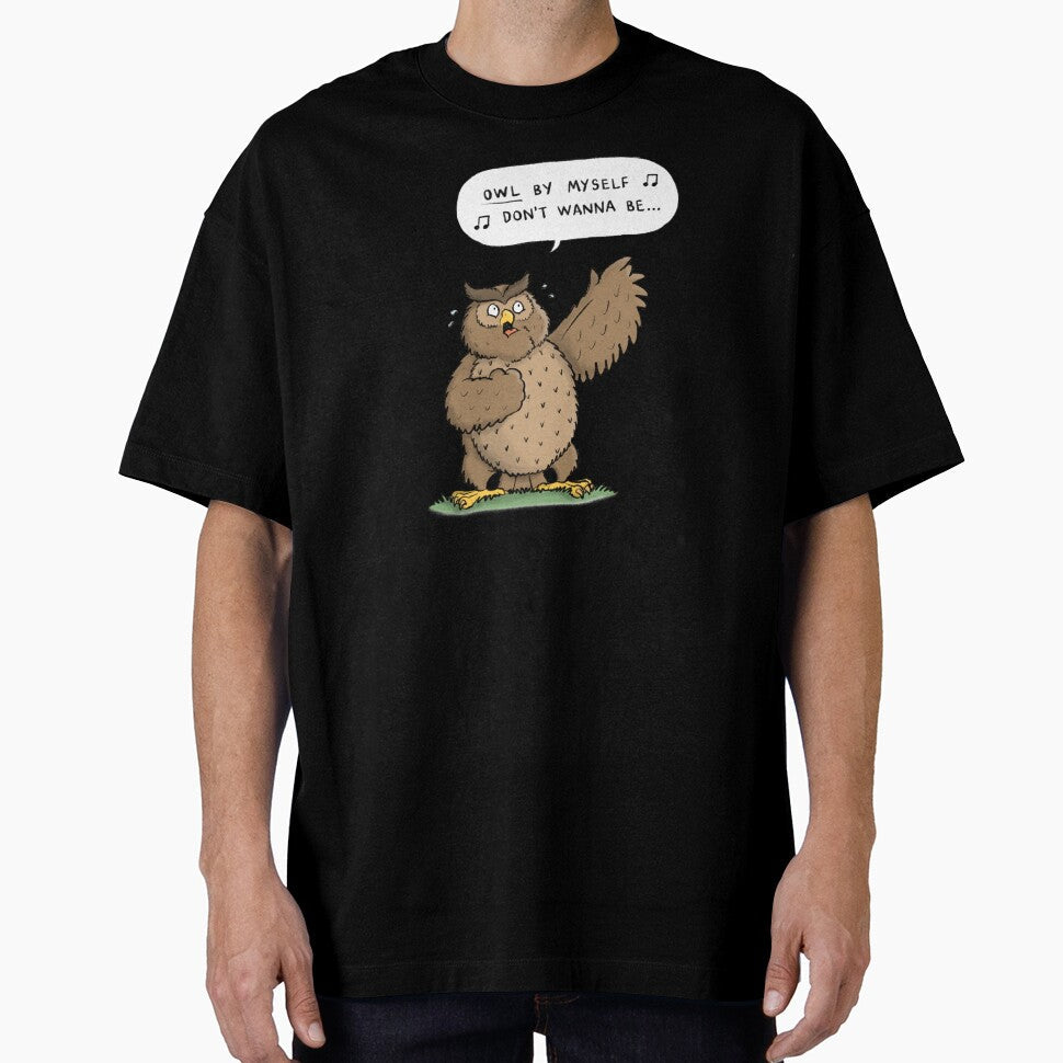 Owl By Myself by carlbatterbee Unisex T-shirt, Sweatshirt, Hoodie, Long Sleeve Tee - T-Shirt, Sweatshirt, Hoodie