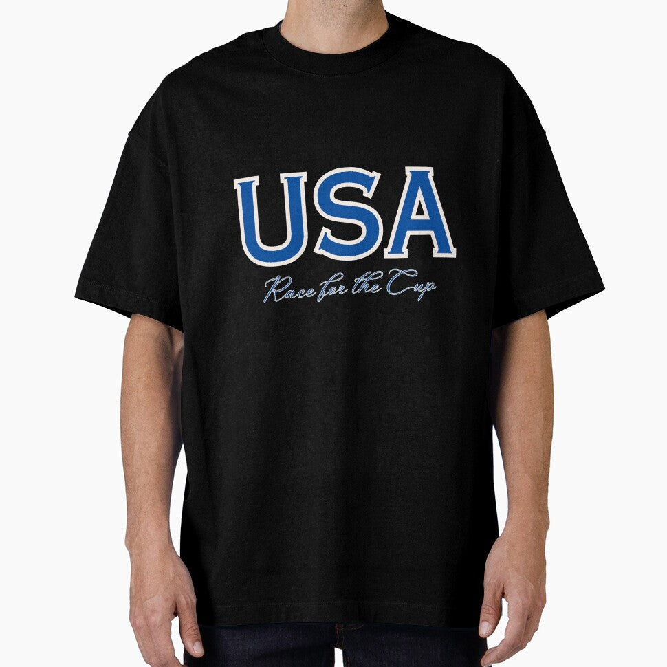 USA Soccer Race For The Cup 2026 American Football Fan Gift by Thread&Fable Unisex T-shirt, Sweatshirt, Hoodie, Long Sleeve Tee - T-Shirt, Sweatshirt, Hoodie