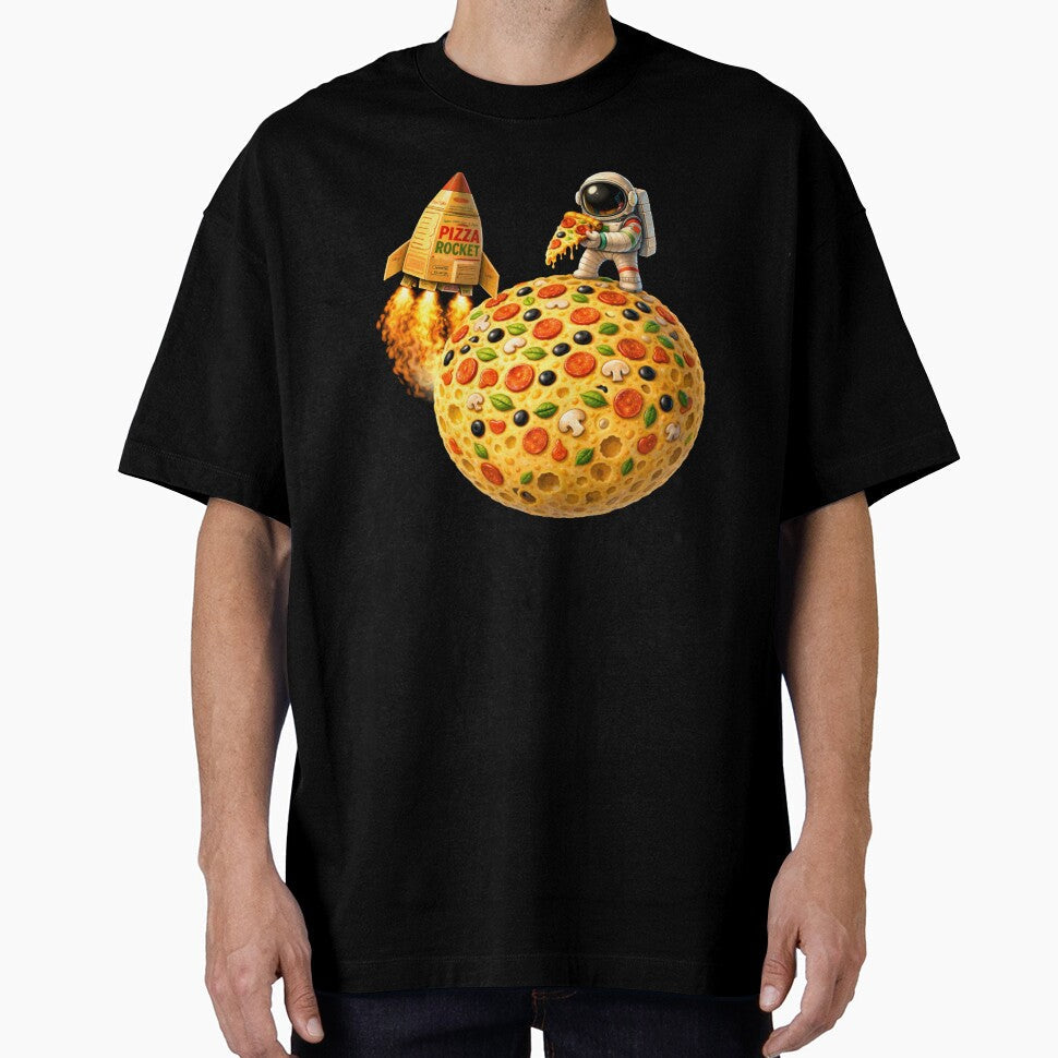 Pizza Space by capitanmoscamx Unisex T-shirt, Sweatshirt, Hoodie, Long Sleeve Tee - T-Shirt, Sweatshirt, Hoodie