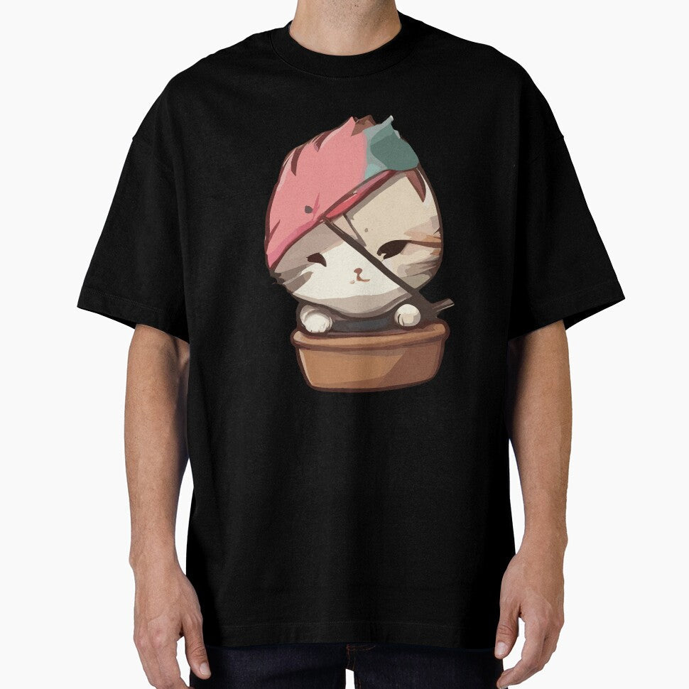 cute kawaii ninja cat with cute face by DunuStore Unisex T-shirt, Sweatshirt, Hoodie, Long Sleeve Tee - T-Shirt, Sweatshirt, Hoodie
