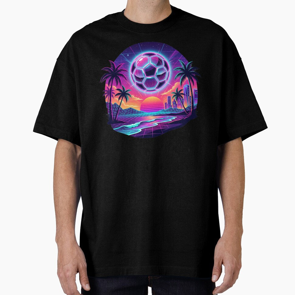 Retro Miami Soccer Club  Vintage Summer Football Vibes by Melia-Store Unisex T-shirt, Sweatshirt, Hoodie, Long Sleeve Tee - T-Shirt, Sweatshirt, Hoodie