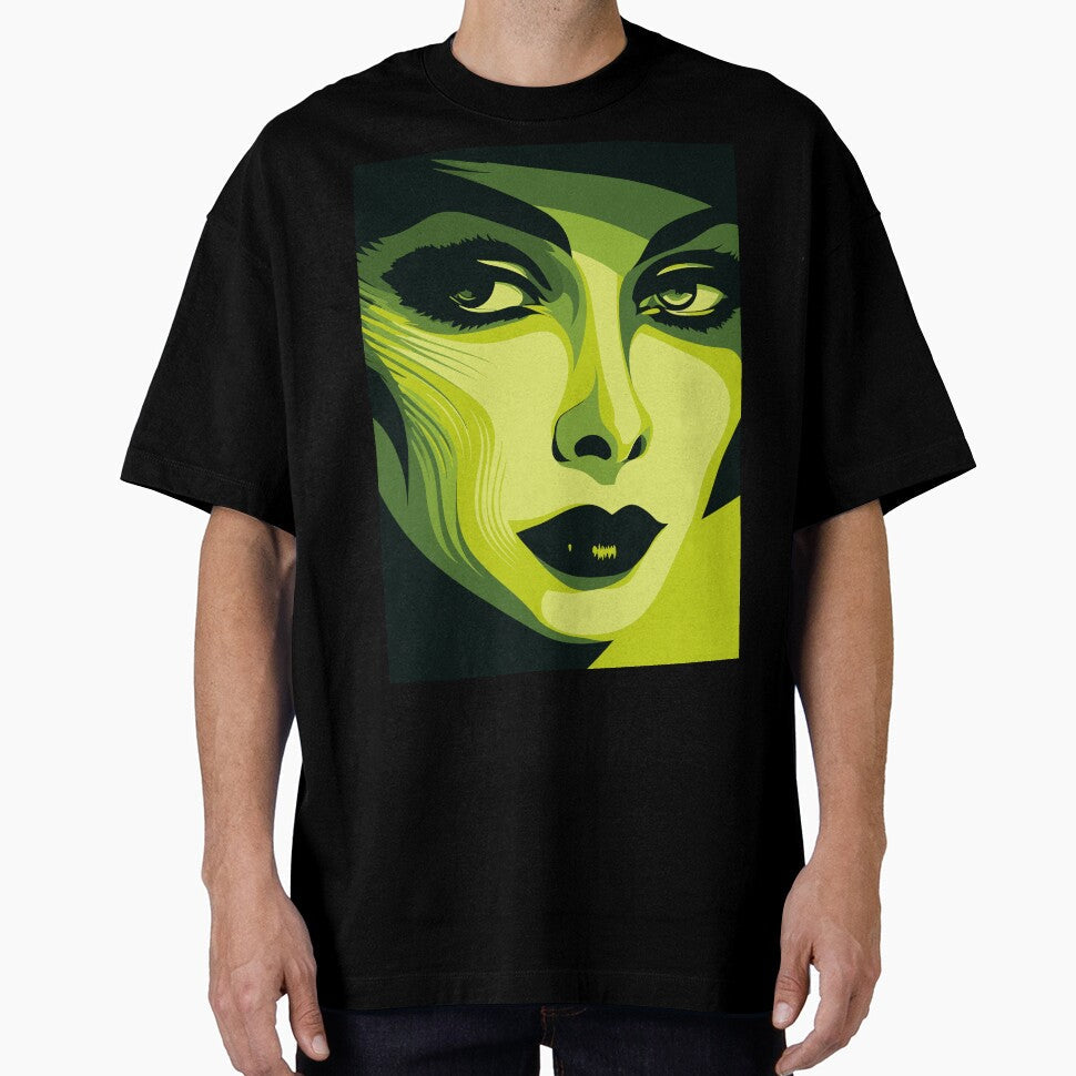 Pop Art Enigma: Mysterious Woman by TrendyArtInk Unisex T-shirt, Sweatshirt, Hoodie, Long Sleeve Tee - T-Shirt, Sweatshirt, Hoodie