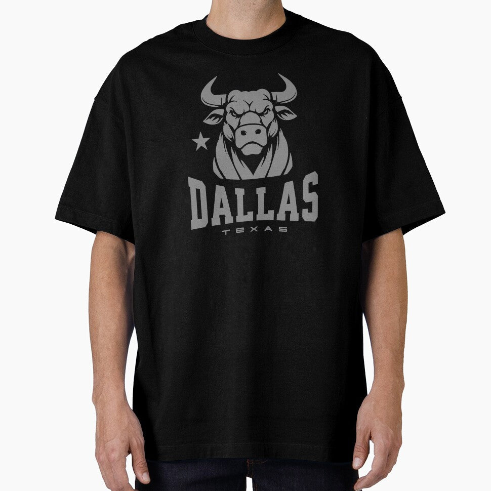 Dallas Texas bull animated grey 2 by VRedBaller Unisex T-shirt, Sweatshirt, Hoodie, Long Sleeve Tee - T-Shirt, Sweatshirt, Hoodie