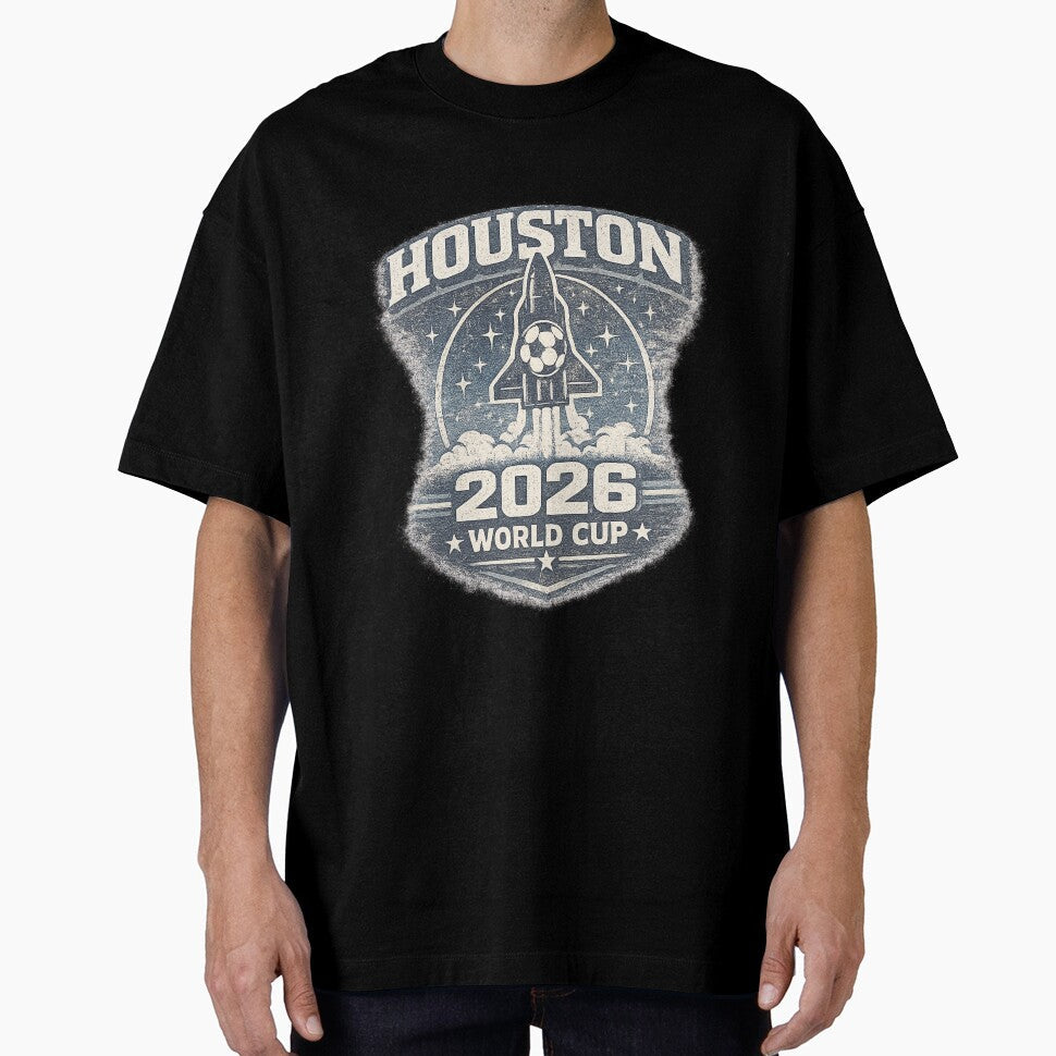 Houston World Cup 2026  Space City Launch by ArthUpscale Unisex T-shirt, Sweatshirt, Hoodie, Long Sleeve Tee - T-Shirt, Sweatshirt, Hoodie