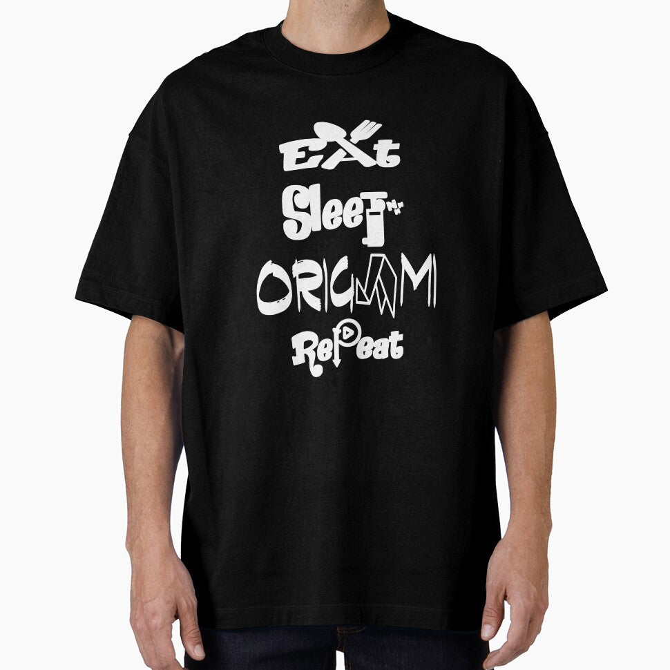 Eat sleep origami repeat,V3. by Chakilogy Unisex T-shirt, Sweatshirt, Hoodie, Long Sleeve Tee - T-Shirt, Sweatshirt, Hoodie