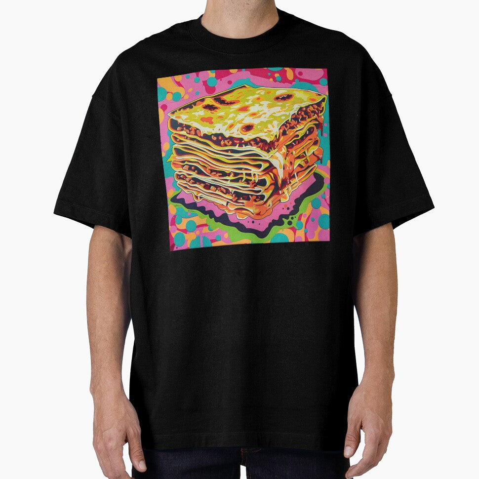 Lasagna Pop Art 3 by AstroRisq Unisex T-shirt, Sweatshirt, Hoodie, Long Sleeve Tee - T-Shirt, Sweatshirt, Hoodie