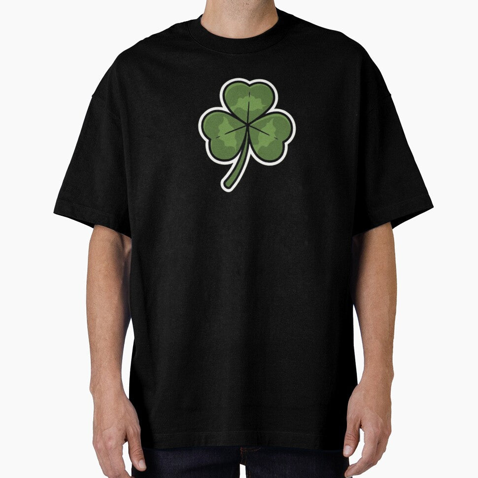 Simple Green Clover Irish St Patricks Day by PhreshPickt Unisex T-shirt, Sweatshirt, Hoodie, Long Sleeve Tee - T-Shirt, Sweatshirt, Hoodie