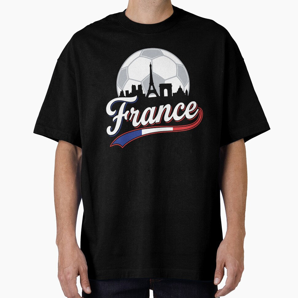 France Skyline Flag Soccer Graphic by Imaginationbeyond Unisex T-shirt, Sweatshirt, Hoodie, Long Sleeve Tee - T-Shirt, Sweatshirt, Hoodie