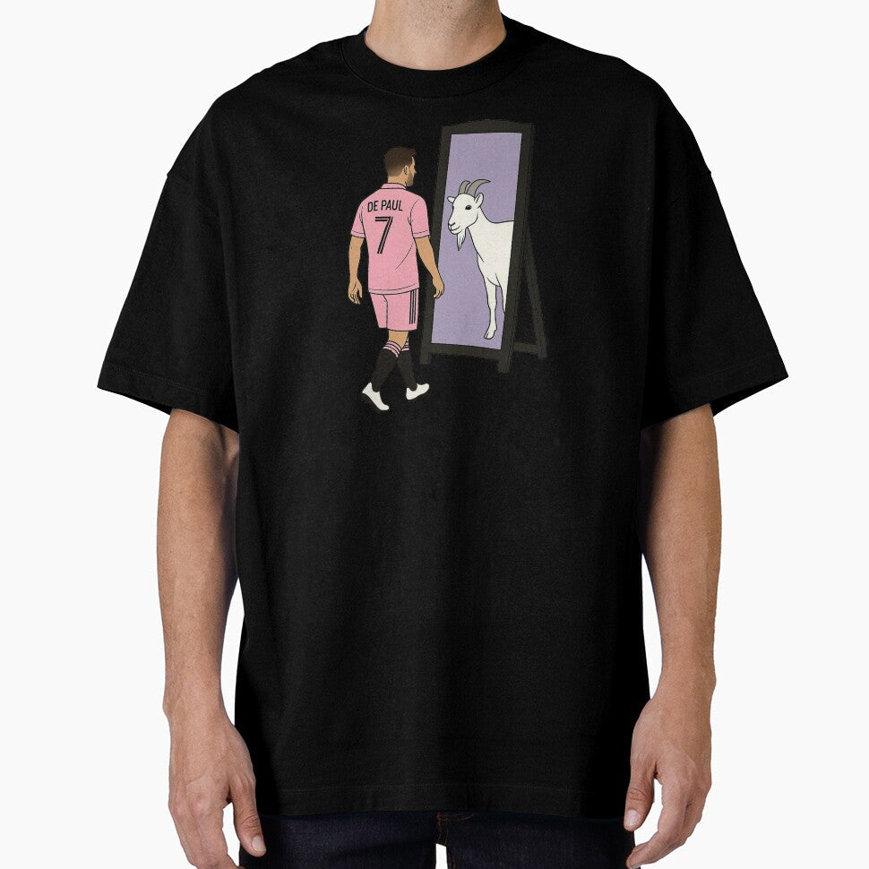 De Paul Inter Miami by FreshArtFusion Unisex T-shirt, Sweatshirt, Hoodie, Long Sleeve Tee - T-Shirt, Sweatshirt, Hoodie