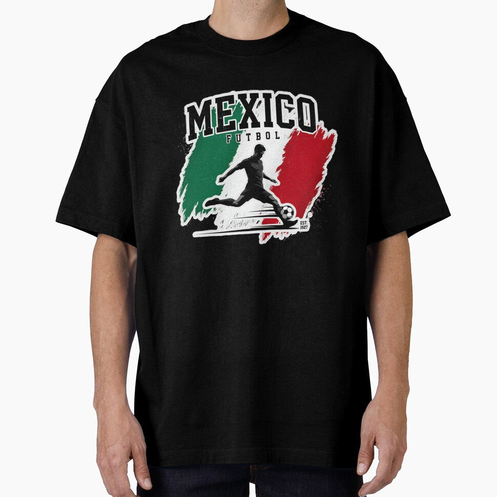 Mexico Soccer Pride Flag Football Fan Design by QuiteOrbit Unisex T-shirt, Sweatshirt, Hoodie, Long Sleeve Tee - T-Shirt, Sweatshirt, Hoodie