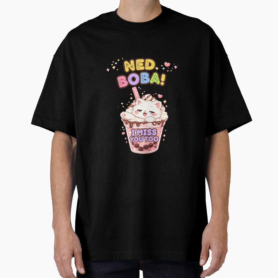 Lumi Cute Cat  Need Boba Cute Cats by Mochi Studio Unisex T-shirt, Sweatshirt, Hoodie, Long Sleeve Tee - T-Shirt, Sweatshirt, Hoodie