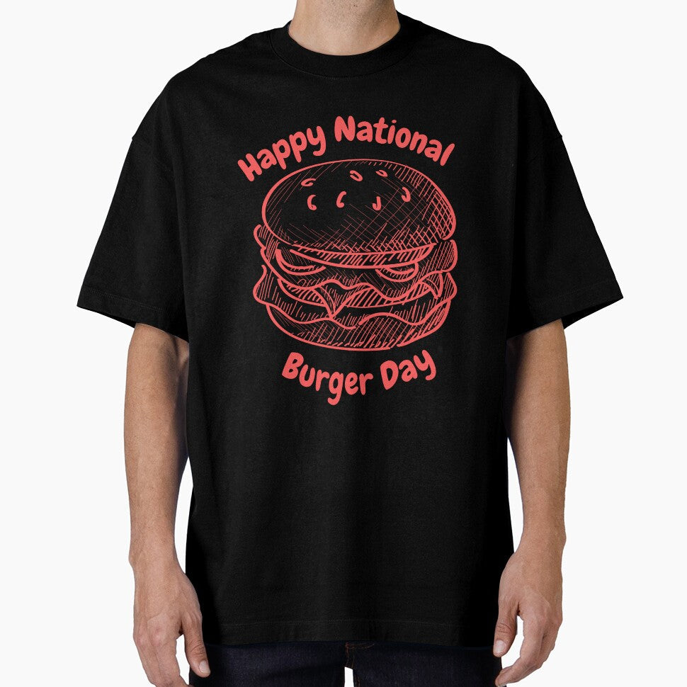 Burger day by Simo0455 Unisex T-shirt, Sweatshirt, Hoodie, Long Sleeve Tee - T-Shirt, Sweatshirt, Hoodie