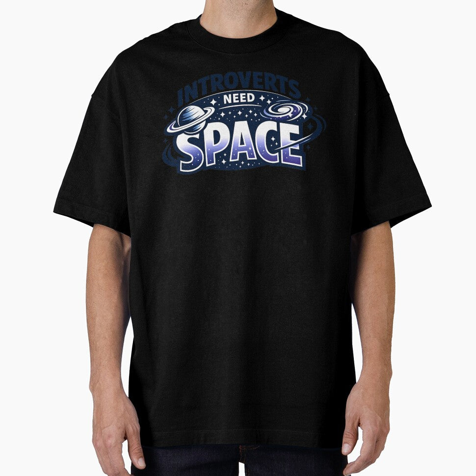 Introverts Need Space Funny Introvert Humor Antisocial Meme Sticker by Nubrixa-Studio Unisex T-shirt, Sweatshirt, Hoodie, Long Sleeve Tee - T-Shirt, Sweatshirt, Hoodie