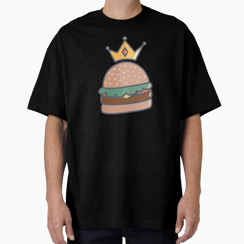 Royal Cheeseburger With Cheese, Tomato, Lettuce and a Crown by LittleFlairTee Unisex T-shirt, Sweatshirt, Hoodie, Long Sleeve Tee - T-Shirt, Sweatshirt, Hoodie