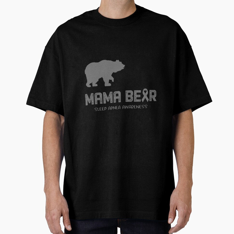 Sleep Apnea Awareness Mama Bear Support Sleep Apnea by Victormoratalla Unisex T-shirt, Sweatshirt, Hoodie, Long Sleeve Tee - T-Shirt, Sweatshirt, Hoodie
