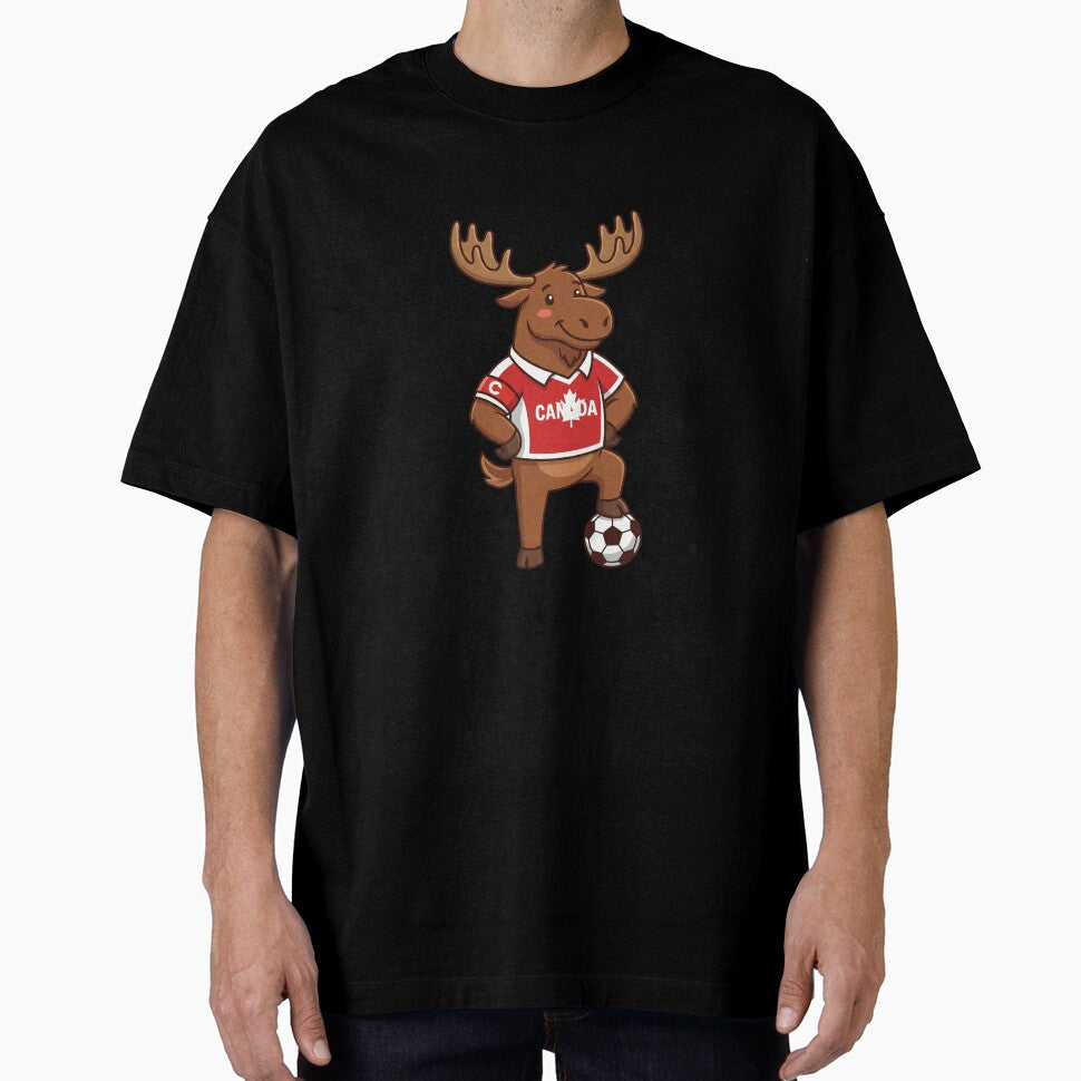 Canadian Moose Soccer Captain Cute Canada Football Fan by PictoVibe Unisex T-shirt, Sweatshirt, Hoodie, Long Sleeve Tee - T-Shirt, Sweatshirt, Hoodie