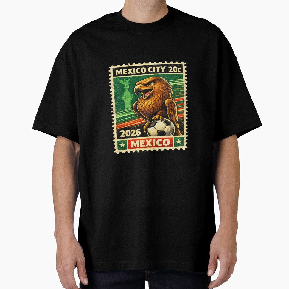Vintage Mxico 2026 - Aztecs of Ftbol Commemorative Stamp. by RDcollections Unisex T-shirt, Sweatshirt, Hoodie, Long Sleeve Tee - T-Shirt, Sweatshirt, Hoodie