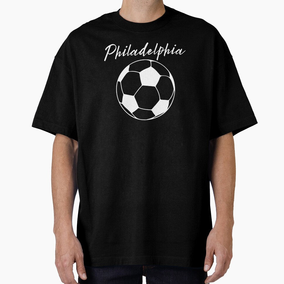 Philadelphia Soccer (white) by DigitalPatternx Unisex T-shirt, Sweatshirt, Hoodie, Long Sleeve Tee - T-Shirt, Sweatshirt, Hoodie