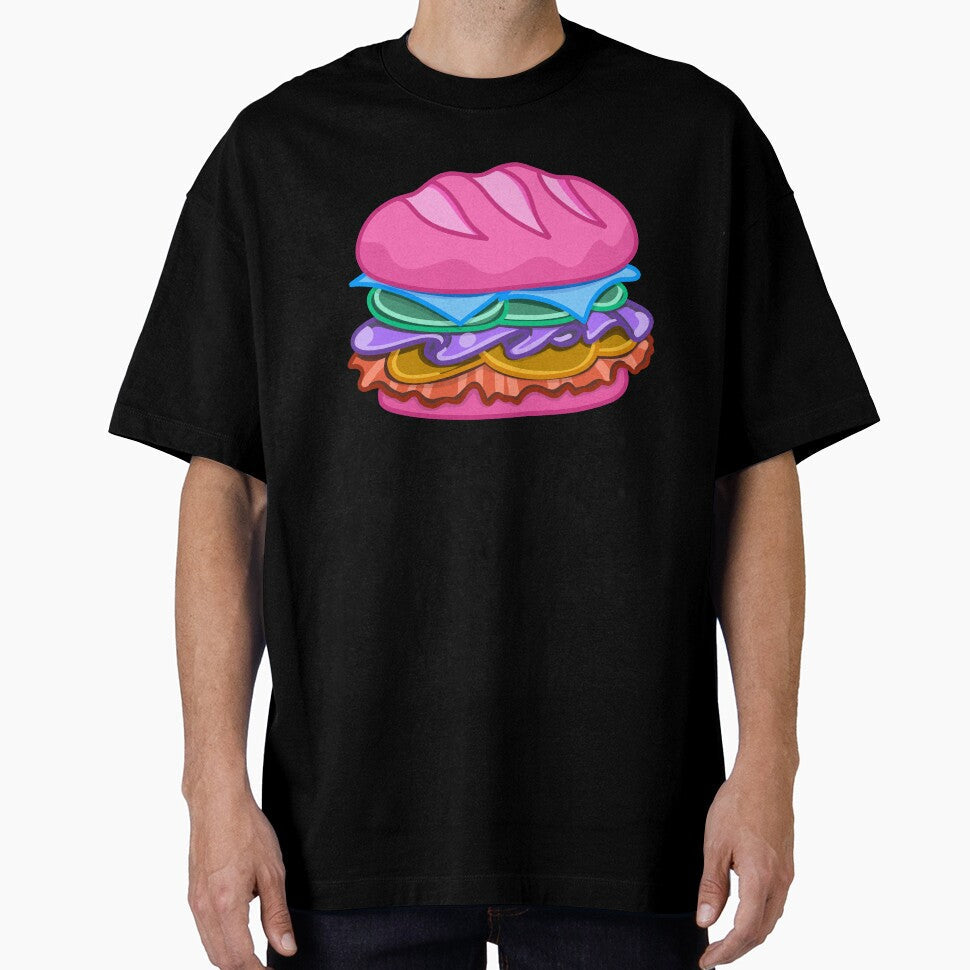Pink Burger by Minaficent Unisex T-shirt, Sweatshirt, Hoodie, Long Sleeve Tee - T-Shirt, Sweatshirt, Hoodie