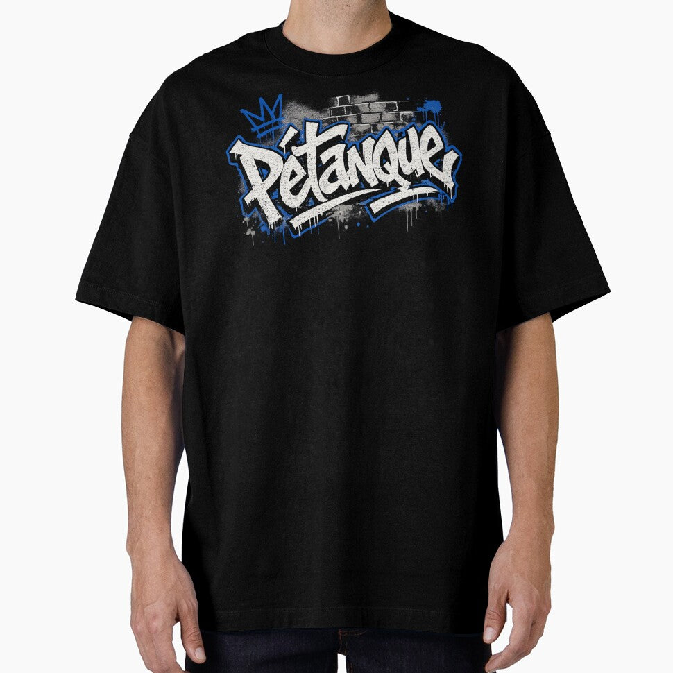Graffiti - petanque T-shirt design by BouleDogs Unisex T-shirt, Sweatshirt, Hoodie, Long Sleeve Tee - T-Shirt, Sweatshirt, Hoodie