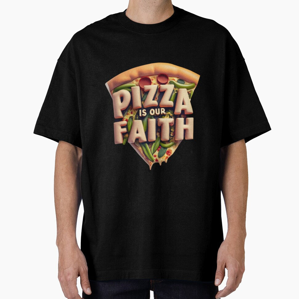 Pizza is our Faith by kalutor Unisex T-shirt, Sweatshirt, Hoodie, Long Sleeve Tee - T-Shirt, Sweatshirt, Hoodie