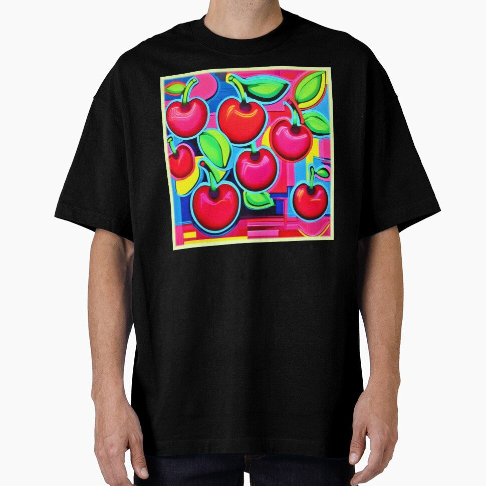 Pop Art Cherry Burst by Health And Fitness Posts e-Store Unisex T-shirt, Sweatshirt, Hoodie, Long Sleeve Tee - T-Shirt, Sweatshirt, Hoodie