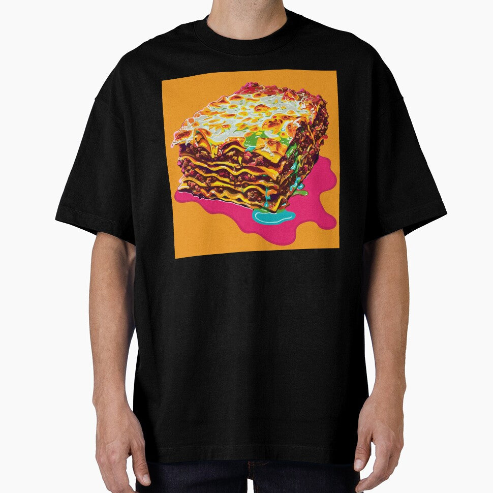 Lasagna Pop Art 2 by AstroRisq Unisex T-shirt, Sweatshirt, Hoodie, Long Sleeve Tee - T-Shirt, Sweatshirt, Hoodie