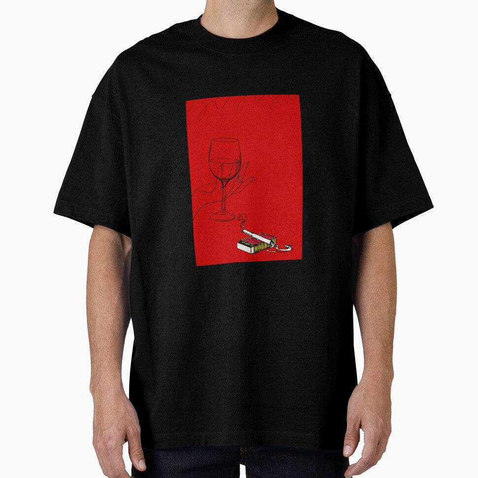 Wine night by kkkkk-k Unisex T-shirt, Sweatshirt, Hoodie, Long Sleeve Tee - T-Shirt, Sweatshirt, Hoodie