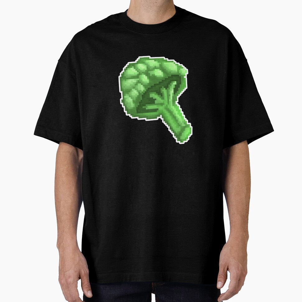 Pixel Art Broccoli by Percy Everett Unisex T-shirt, Sweatshirt, Hoodie, Long Sleeve Tee - T-Shirt, Sweatshirt, Hoodie