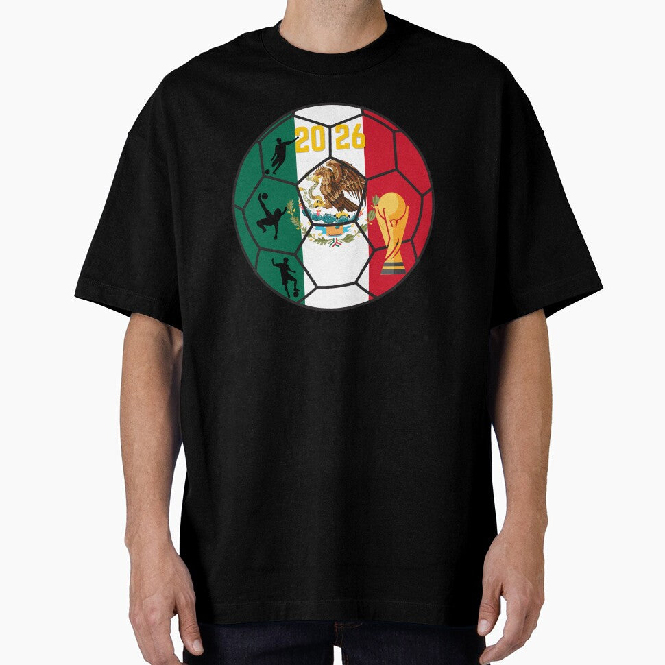 Mexico Soccer 2026: World Cup Host Viva Mexico Ball Art by Mandarynkashop Unisex T-shirt, Sweatshirt, Hoodie, Long Sleeve Tee - T-Shirt, Sweatshirt, Hoodie