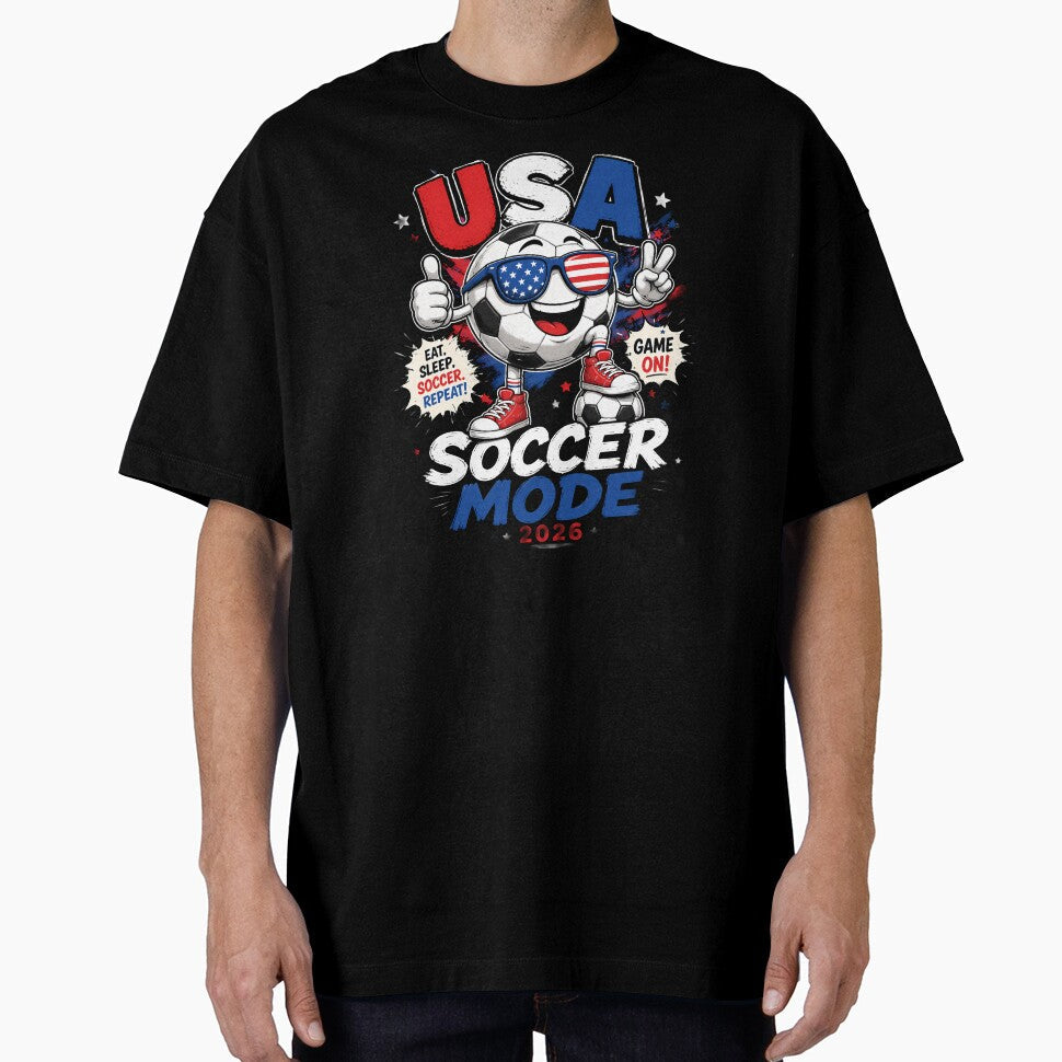 USA Soccer Mode 2026 by SupernovaNote Unisex T-shirt, Sweatshirt, Hoodie, Long Sleeve Tee - T-Shirt, Sweatshirt, Hoodie